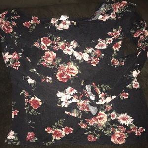 Floral off the shoulder blouse
